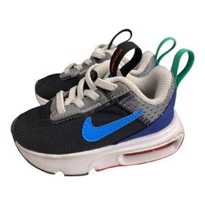Nike Air Max Toddler Shoes Size 5C Black Blue Gray Sneakers Comfort SU